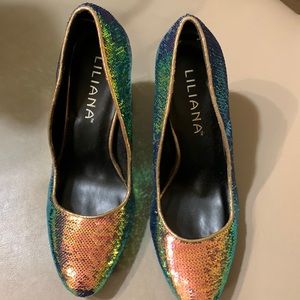 Glitter shoes/Good Condition/size6
